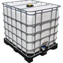 1000 Liter IBC Container weiß auf PE Palette